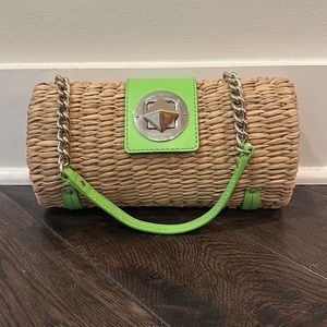 Kate Spade “Kyra” Wicker Clutch